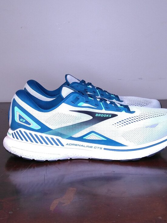 BROOKS Adrenaline GTS Shoes Mens SIZE 15 1103911D427 BLUE Gray COOL GREY White main image 10